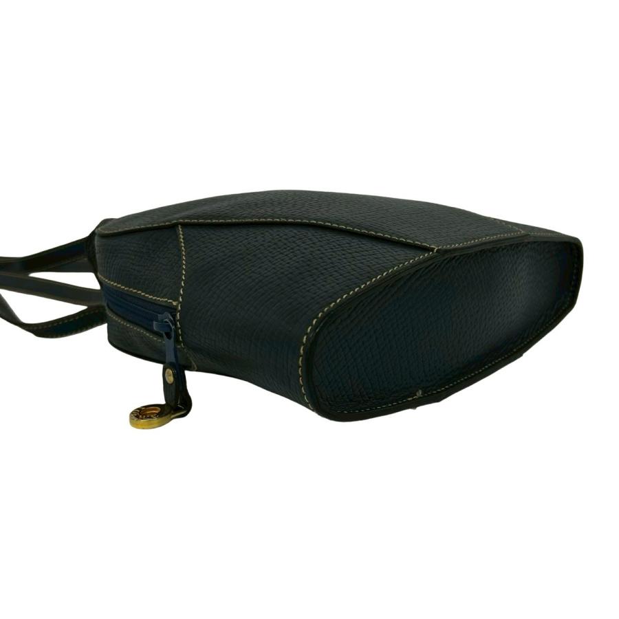 LOEWE（ロエベ） 極 美品 ヴィンテージ ロゴ 型押し レザー 本革 セミ