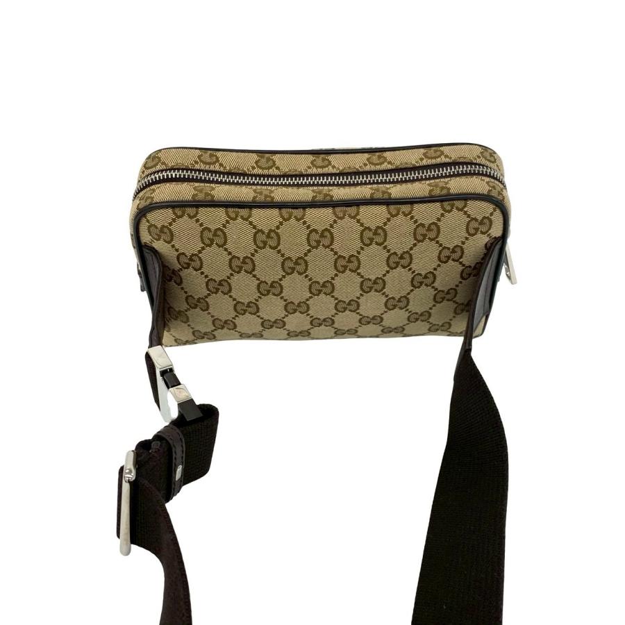 GUCCI（グッチ） ほぼ未使用 保存袋付き GG ロゴ 柄 キャンバス レザー