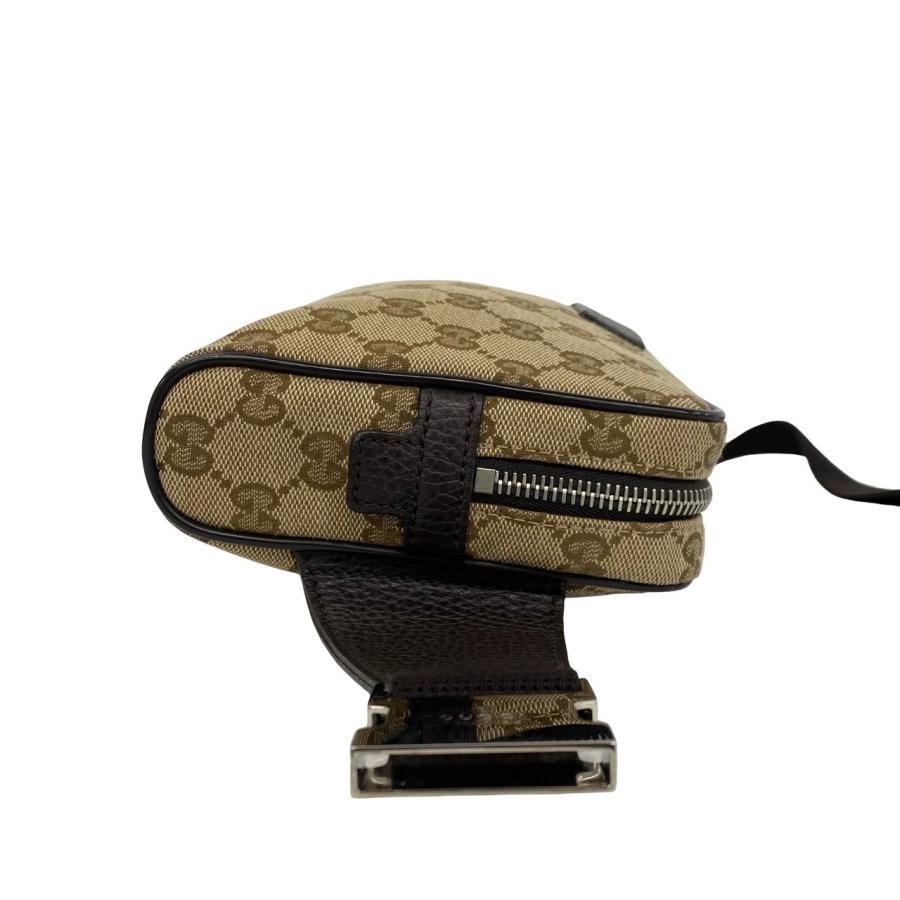 GUCCI（グッチ） ほぼ未使用 保存袋付き GG ロゴ 柄 キャンバス レザー