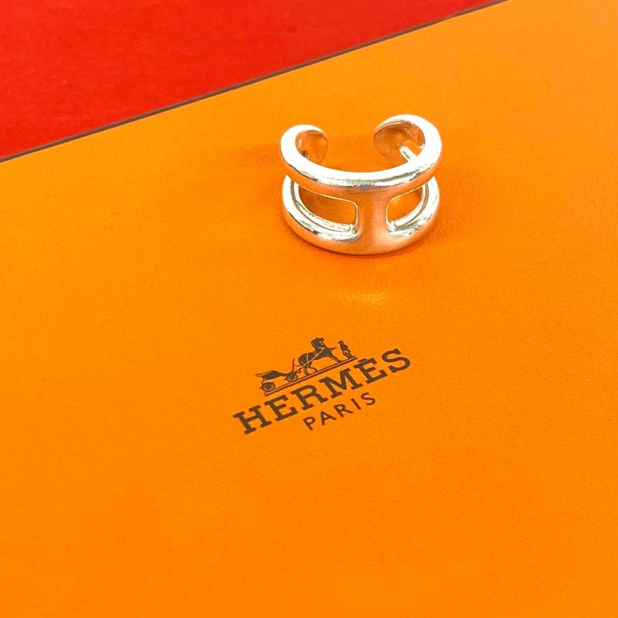 HERMES（エルメス） 極 美品 希少品 オスモズ PM リング シルバー925
