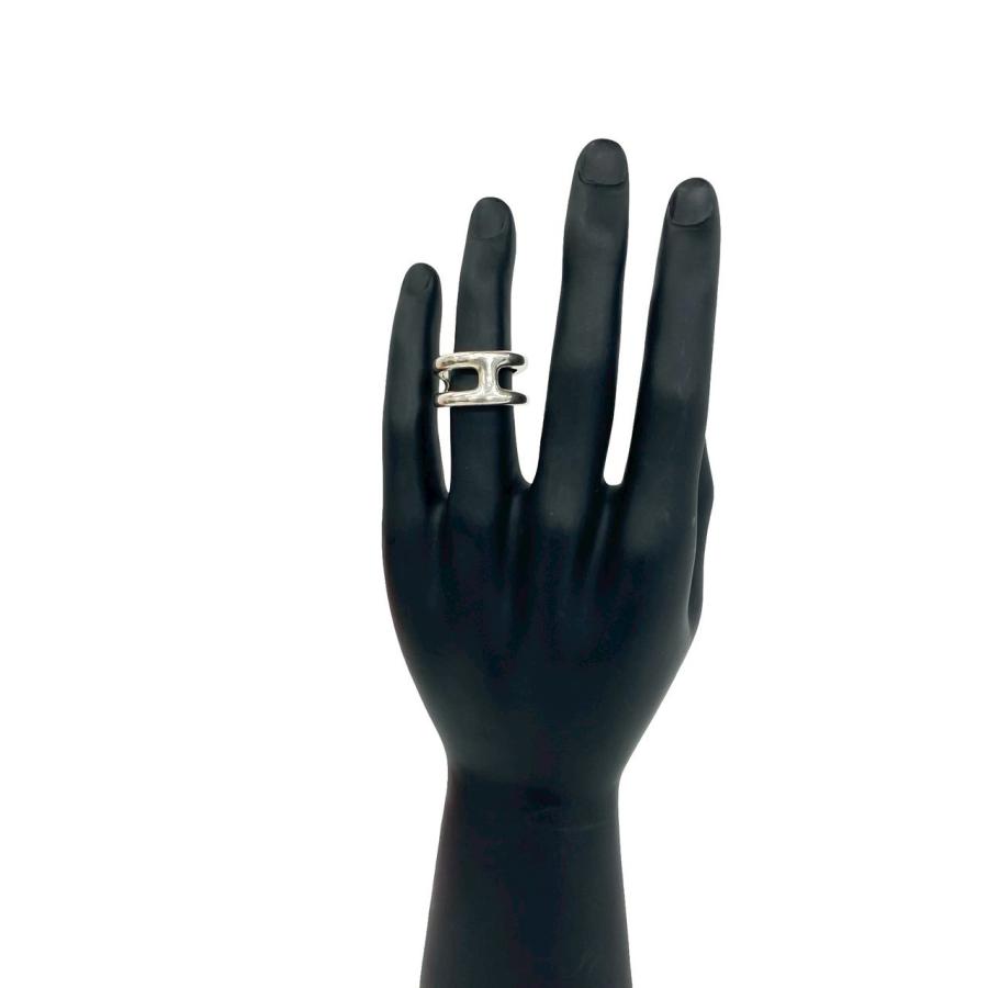 HERMES（エルメス） 極 美品 希少品 オスモズ PM リング シルバー925