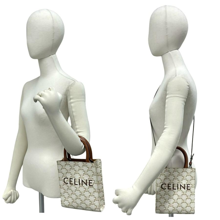 極美品 バーティカルカバ　ミニ CELINE（セリーヌ） 極 美品 ミニ バーティカル カバ レザー 2way