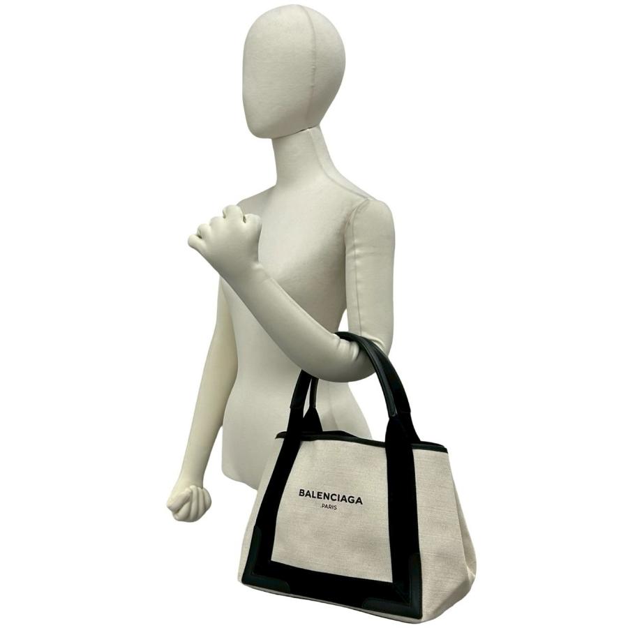 美品✨ バレンシアガ ハンドバッグ ネイビーカバスS キャンバス BALENCIAGA（バレンシアガ） 極 美品 袋付き ネイビーカバス S