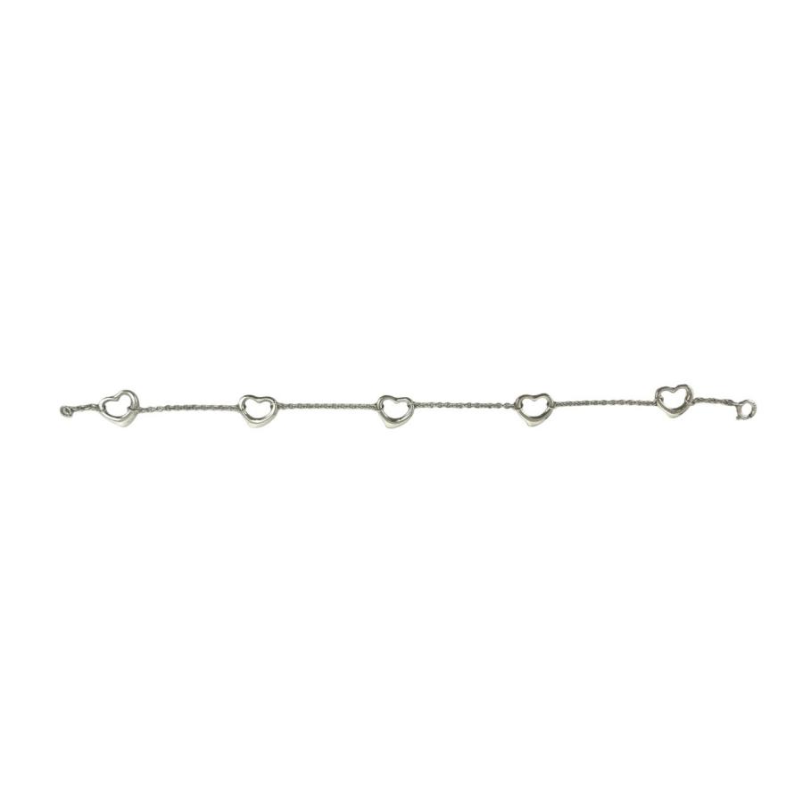 【オールドティファニー 】オープンハート IDブレスレット TIFFANY&Co.（ティファニー） 極 美品 ヴィンテージ オープンハート