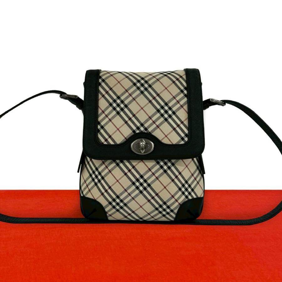 Burberry バーバリー　チェック柄 ハンドバッグ BURBERRY（バーバリー） 極 美品 ノバチェック 柄 ターンロック