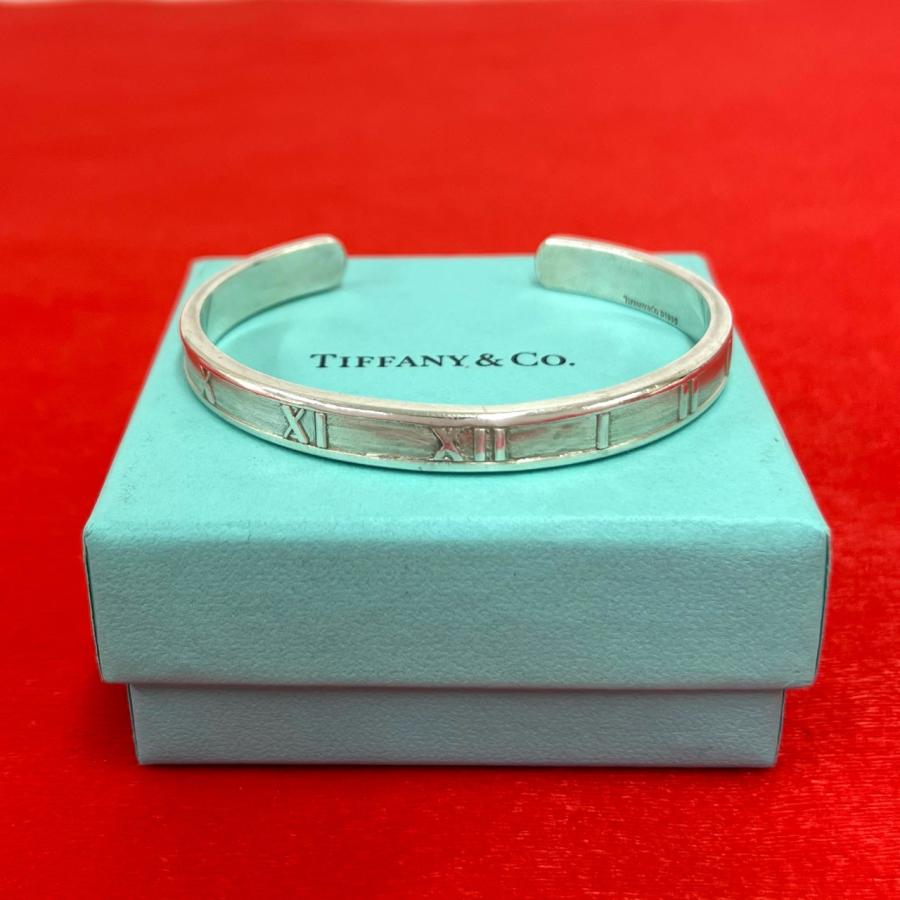 ［美品］ティファニー アトラス バングル シルバー925 Tiffany 箱　袋 TIFFANY&Co.（ティファニー） 極 美品 箱付き ヴィンテージ アトラス