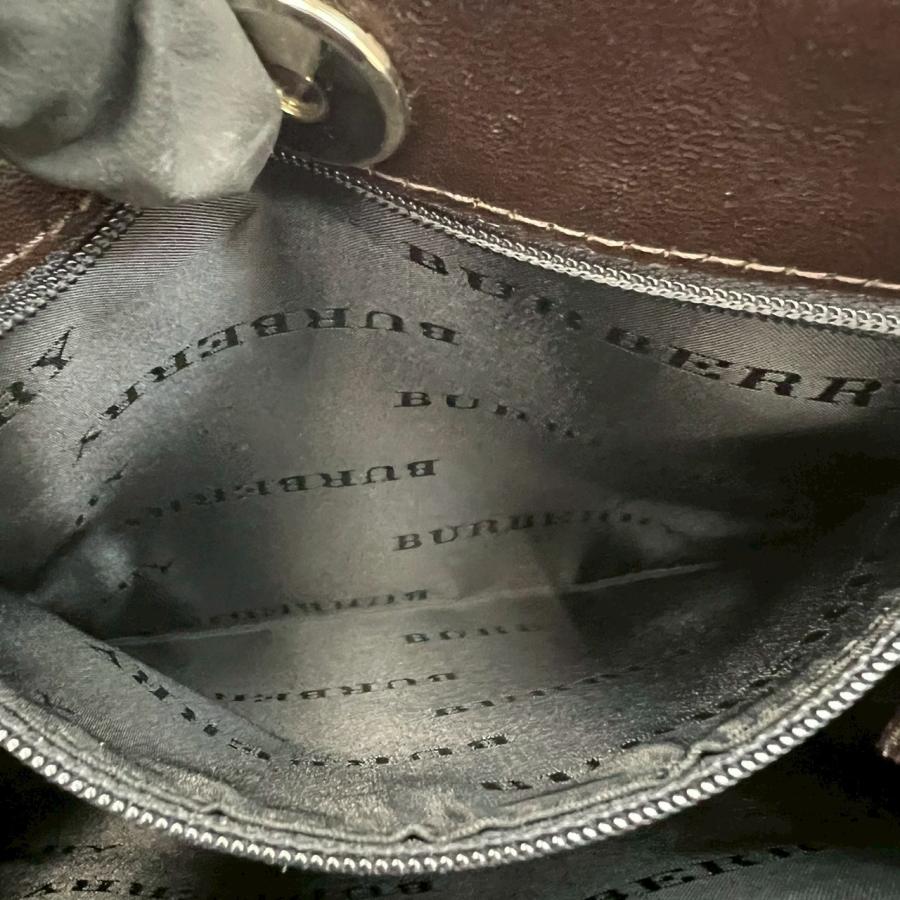 BURBERRY（バーバリー） 極 美品 ノバチェック 柄 キャンバス レザー