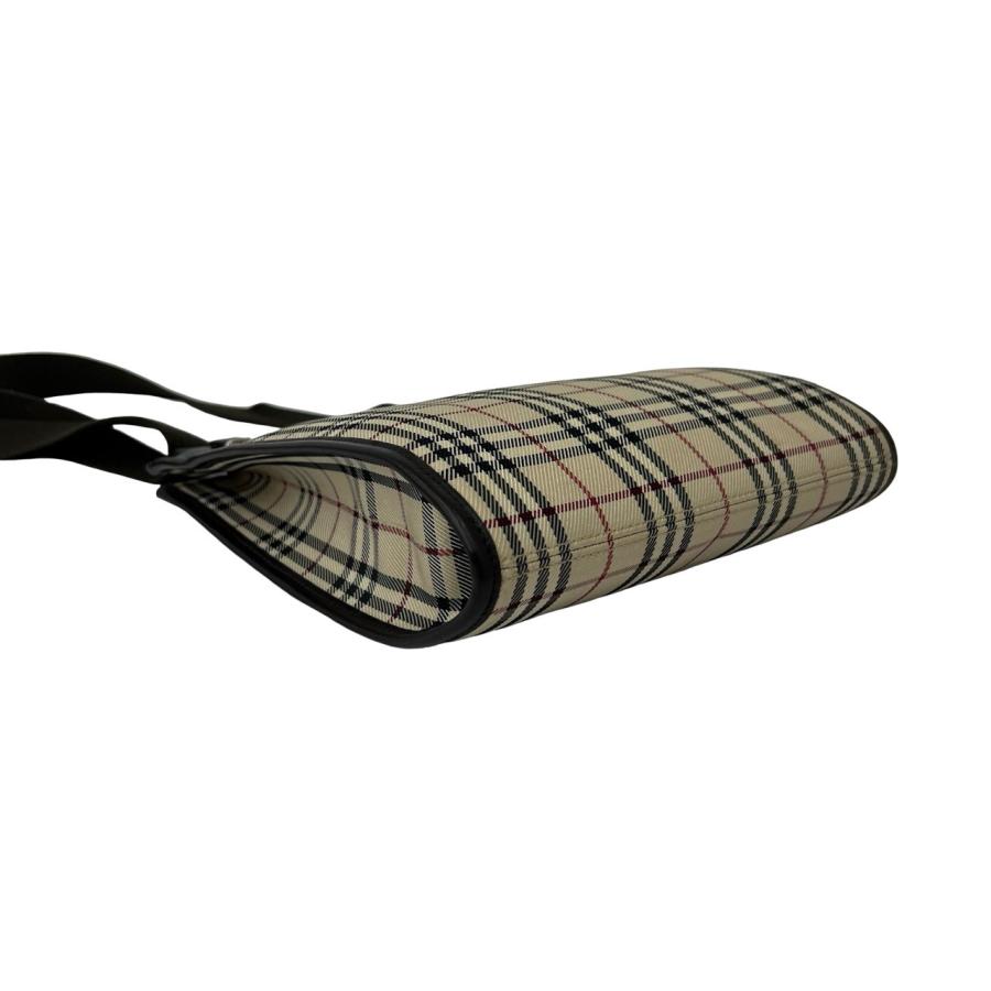 美品 バーバリー エスタブリッシュド 山羊革 レザー ノバチェック 箱付き BURBERRY（バーバリー） 極 美品 ノバチェック 柄 キャンバス レザー