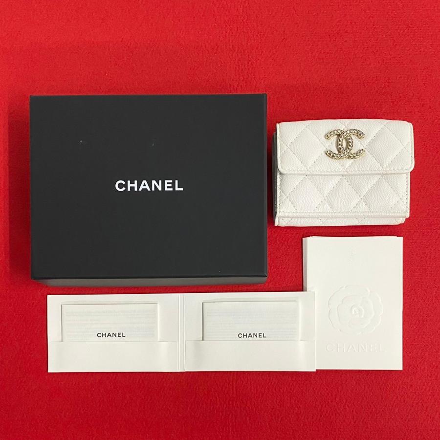 CHANEL 未使用保管品 シール有 ランダム番台 シャネル スモール 