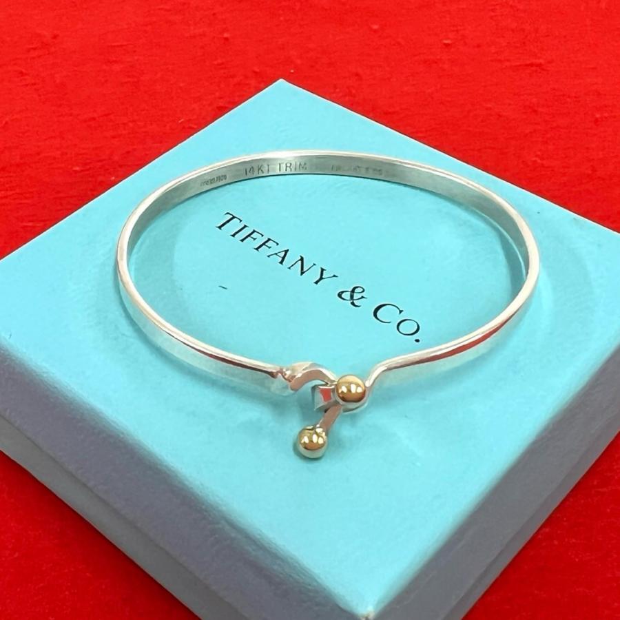 TIFFANY&Co.（ティファニー） 極 美品 ダブルフック バングル シルバー