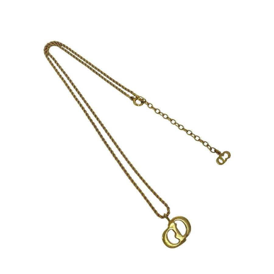 極 美品 Christian Dior ディオール CD ロゴ モチーフ GP チェーン