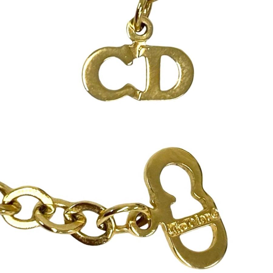 極 美品 ヴィンテージ Christian Dior ディオール CD ロゴ GP チェーン