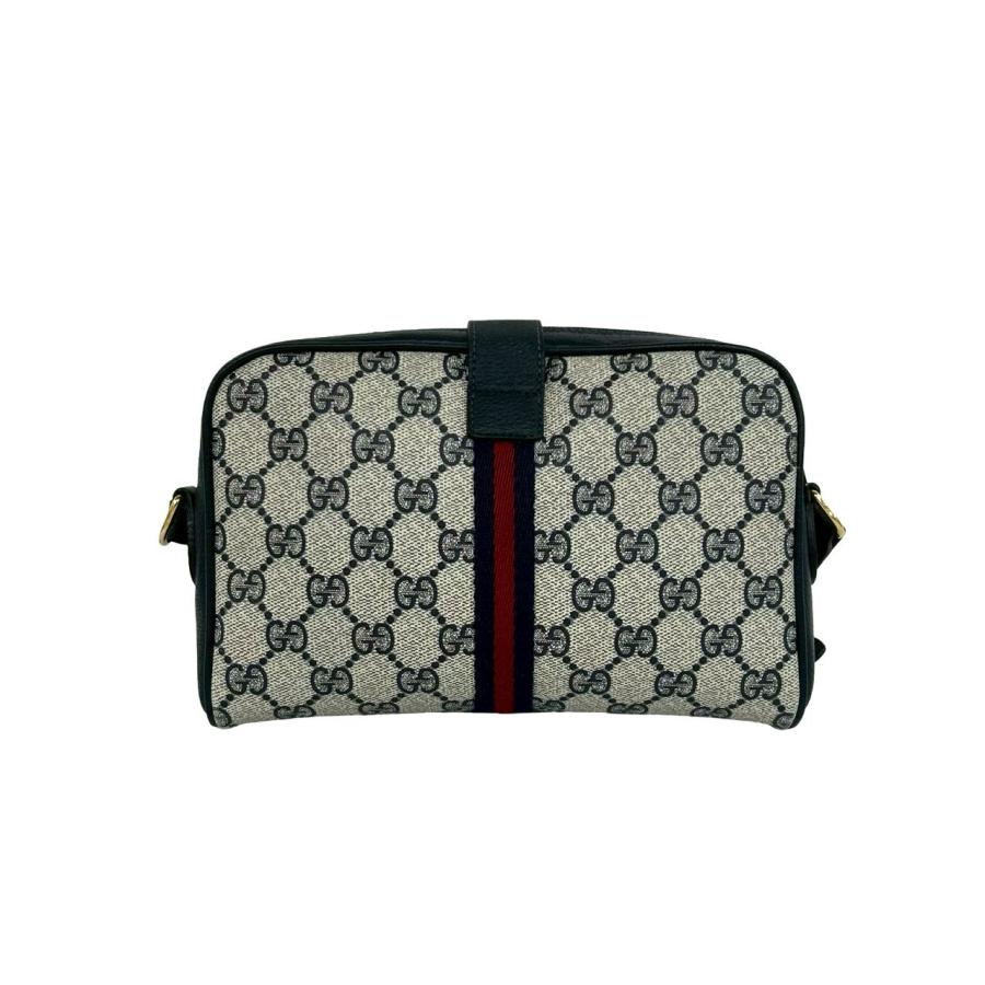 GUCCI オールドグッチ ショルダーバッグ シェリーライン ネイビー GUCCI（グッチ） 極 美品 オールドグッチ ヴィンテージ シェリーライン