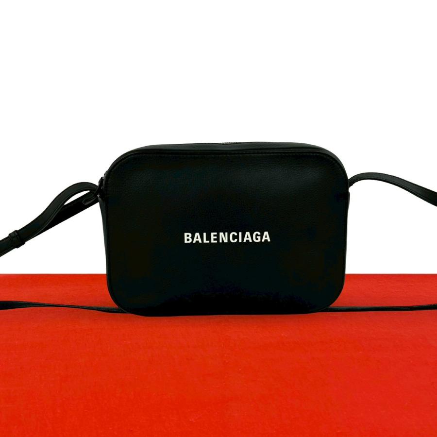 【極美品】バレンシアガ エブリデイ ショルダーバッグ ナイロン ブラック BALENCIAGA（バレンシアガ） 極 美品 エブリデイ カメラバッグ レザー
