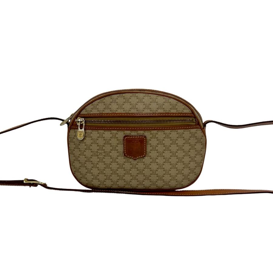 ✨CELINE✨セリーヌ✨マカダム柄✨トリオンフ✨ブラゾン✨ブラウン✨バッグ✨ CELINE（セリーヌ） 極 美品 ヴィンテージ マカダム ブラゾン