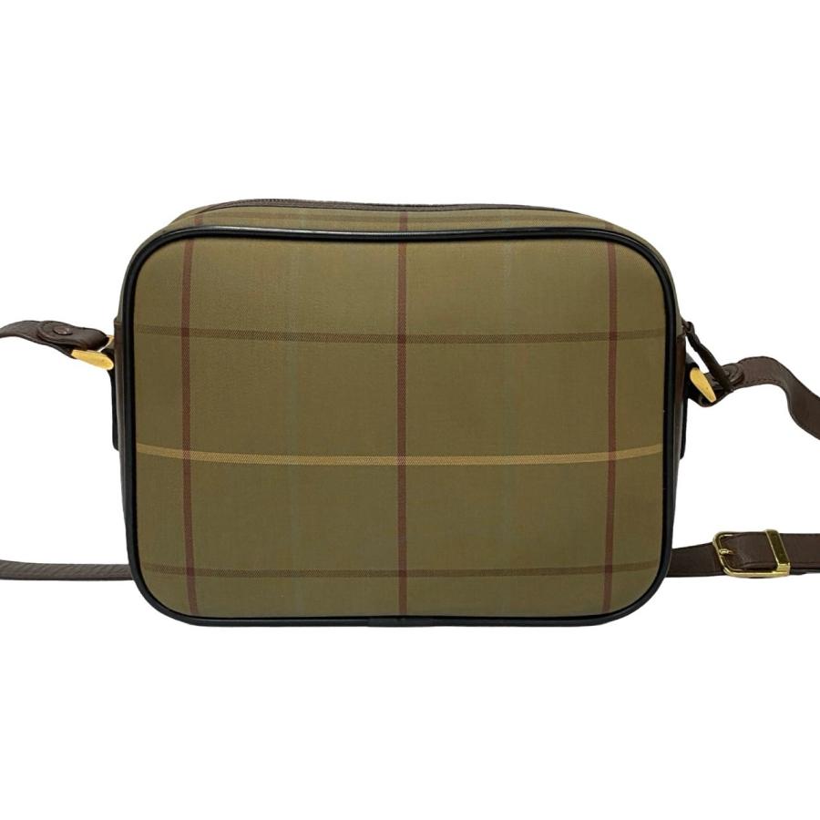 極 美品 希少品 Burberrys バーバリーズ ヴィンテージ ノバチェック レザー 本革 キャンバス ショルダーバッグ ポシェット ブラウン 31568_4