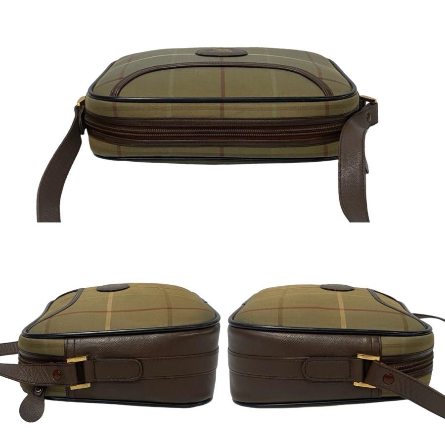 極 美品 希少品 Burberrys バーバリーズ ヴィンテージ ノバチェック レザー 本革 キャンバス ショルダーバッグ ポシェット ブラウン 31568_5