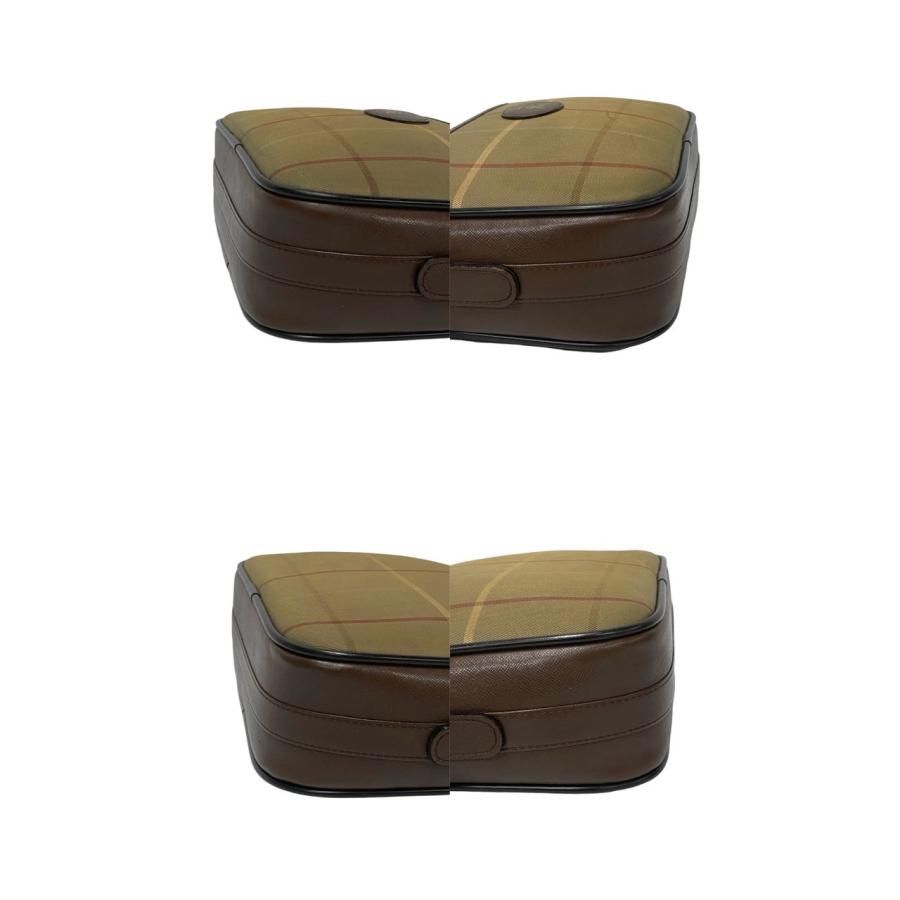 極 美品 希少品 Burberrys バーバリーズ ヴィンテージ ノバチェック レザー 本革 キャンバス ショルダーバッグ ポシェット ブラウン 31568_7