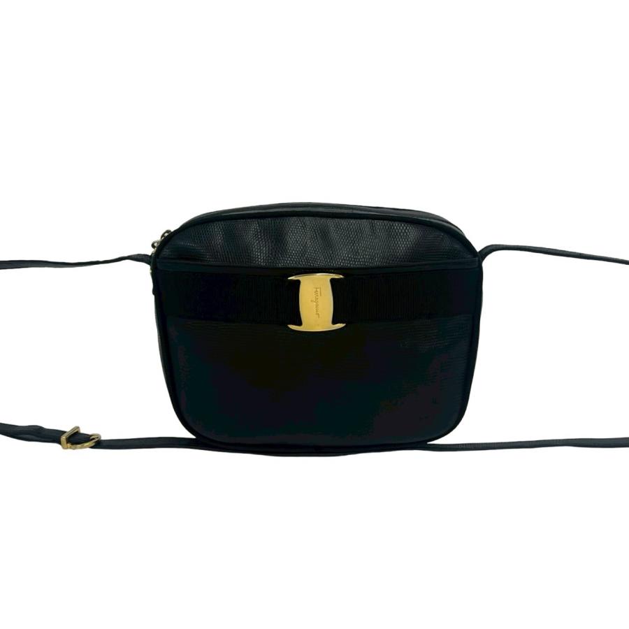 極 美品 Salvatore Ferragamo サルヴァトーレフェラガモ ヴァラリボン