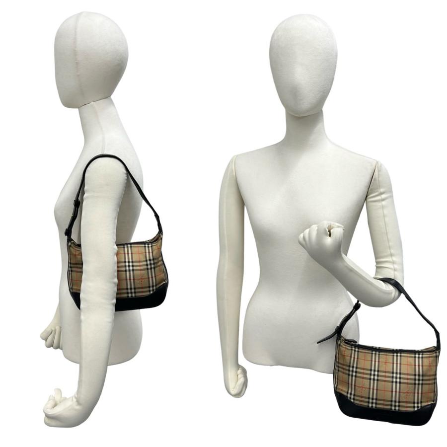 BURBERRY（バーバリー） 極 美品 ノバチェック 柄 キャンバス レザー