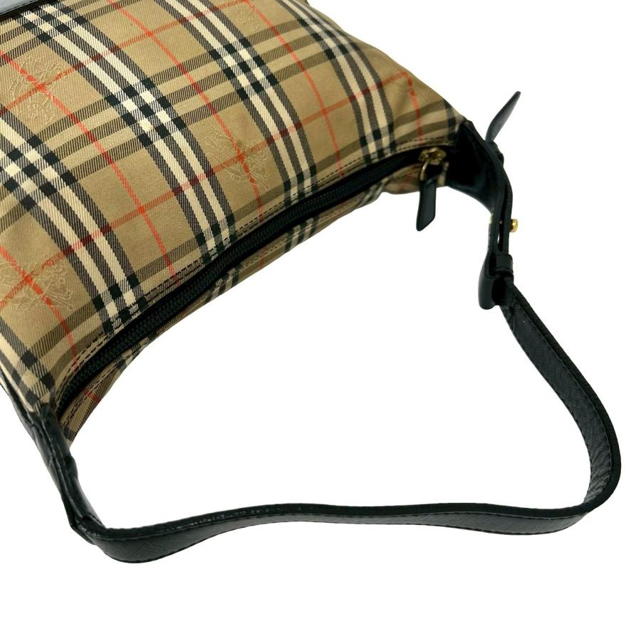 BURBERRY（バーバリー） 極 美品 ノバチェック 柄 キャンバス レザー