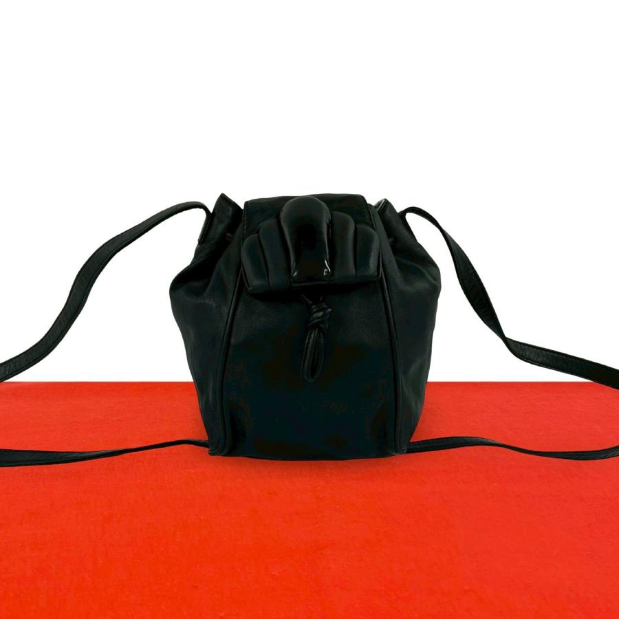 LOEWE（ロエベ） 極 美品 希少品 ヴィンテージ ロゴ レザー 本革 ミニ