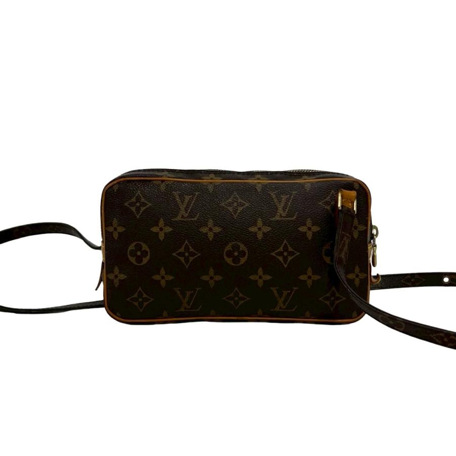 美品　ルイヴィトン　ショルダーバッグ　マルリーバンドリエール　モノグラム　レザー LOUIS VUITTON（ルイ・ヴィトン） 極 美品 ポシェット マルリーバンド