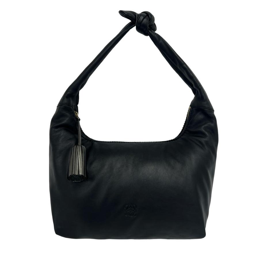 LOEWE（ロエベ） ほぼ未使用品 アナグラム ロゴ レザー 本革 タッセル 