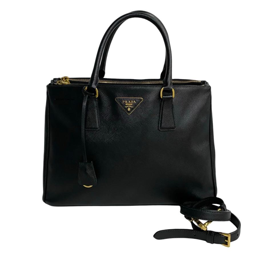 PRADA 極 美品 希少品 プラダ ガレリア 三角ロゴ 金具 PRADA 極 美品 希少品 プラダ ガレリア 三角ロゴ 金具