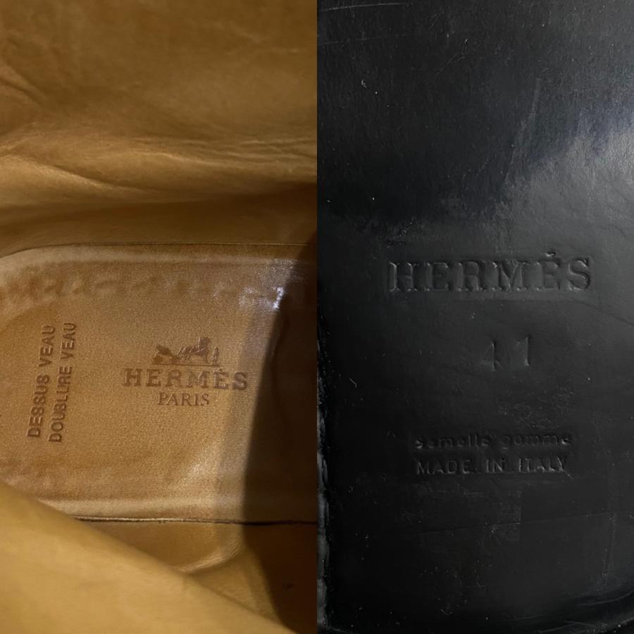 HERMES（エルメス） 極 美品 希少品 レザー 本革 ショートブーツ