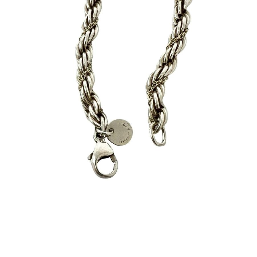 【Y】【極希少】ティファニー ダブル ツイスト ロープ ID ブレスレット TIFFANY&Co.（ティファニー） 極 美品 ツイストロープ ブレスレット