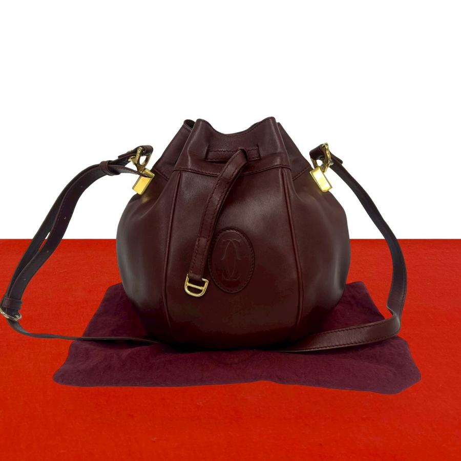 Cartier（カルティエ） ヴィンテージ マストライン ロゴ レザー 本革