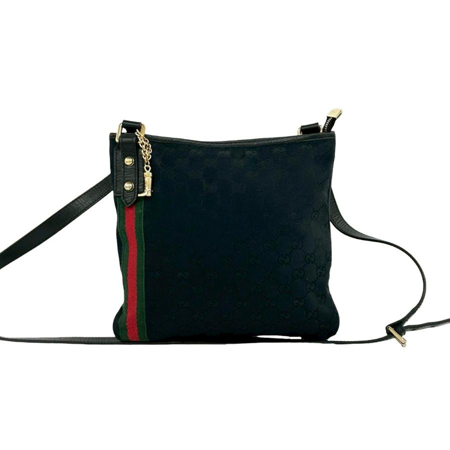 GUCCI グッチ サコッシュ ショルダーバッグ GGキャンバス シェリーライン GUCCI（グッチ） 極 美品 シェリーライン GGキャンバス GG柄