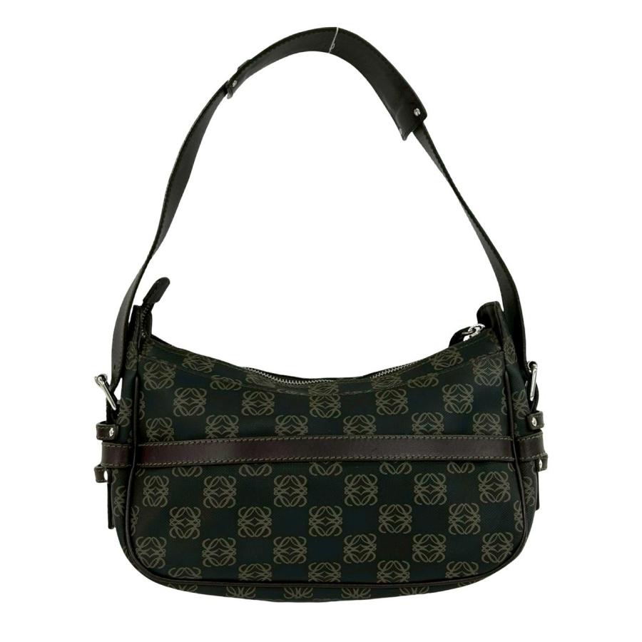 ロエベ ビンテージ ショルダーバッグ アナグラム 総柄 ブラウン LOEWE 