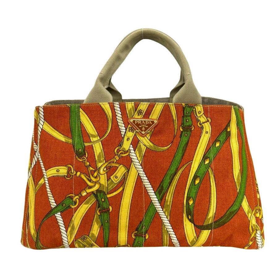 PRADA（プラダ） 極 美品 カナパ 三角ロゴ トライアングル プレート 