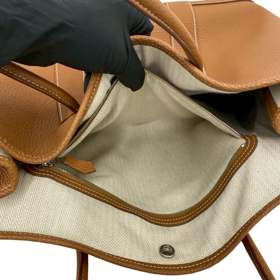 ★じゅん★極美品⭐️HERMES エルメス　ガーデンパーティ【刻印あり】 HERMES（エルメス） 極 美品 希少品 □Q 刻印 ガーデンパーティー PM