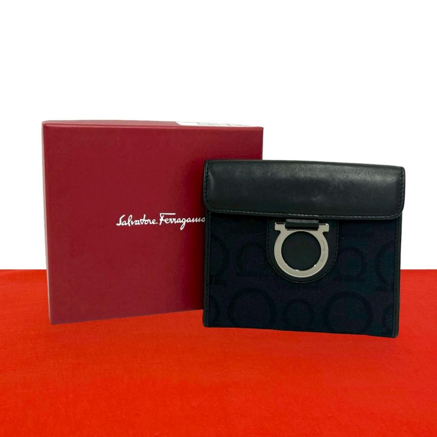 フェラガモ ガンチーニ 財布 未使用 ほぼ未使用 箱付き Salvatore Ferragamo サルヴァトーレフェラガモ