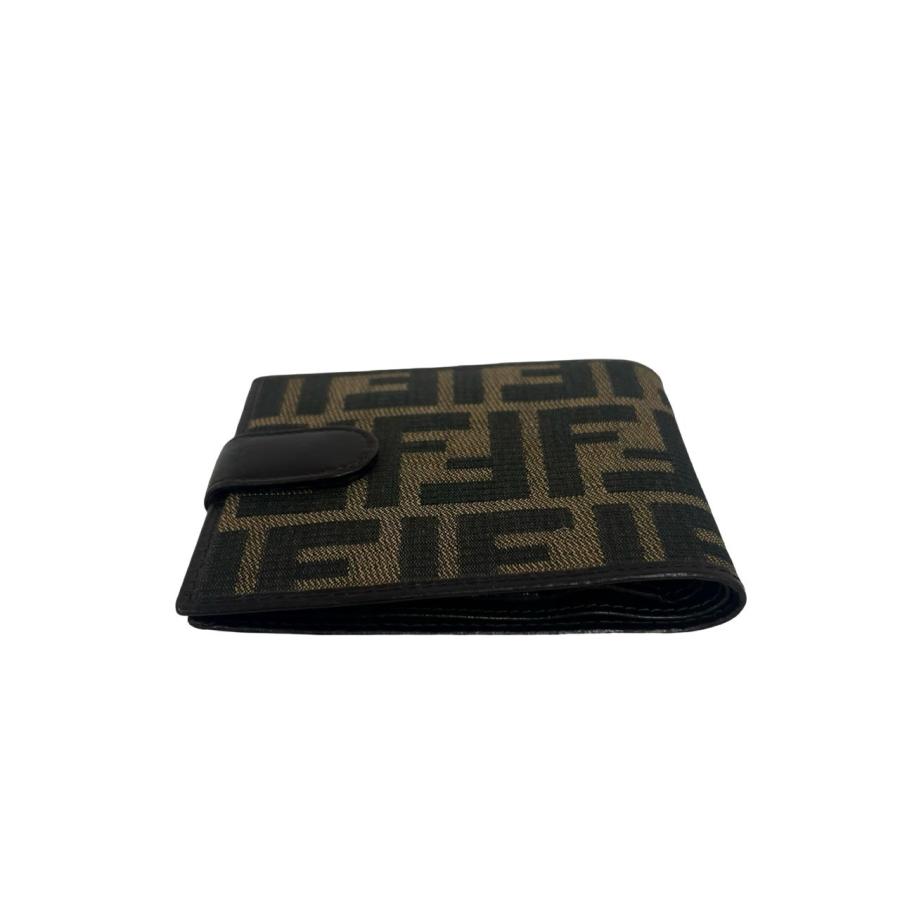 FENDI（フェンディ） 極 美品 ズッカ FF 柄 キャンバス レザー 本革 二