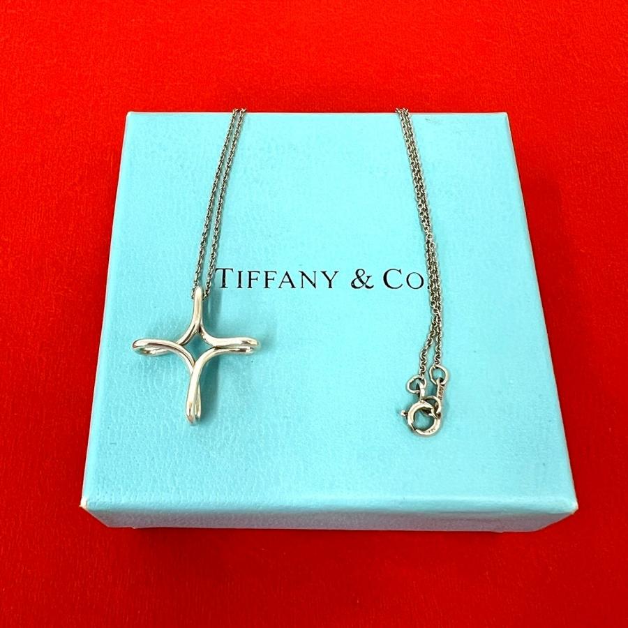 美品✨️TIFFANY インフィニティークロス シルバー ネックレスミニ TIFFANY&Co.（ティファニー） 極 美品 ヴィンテージ インフィニティ