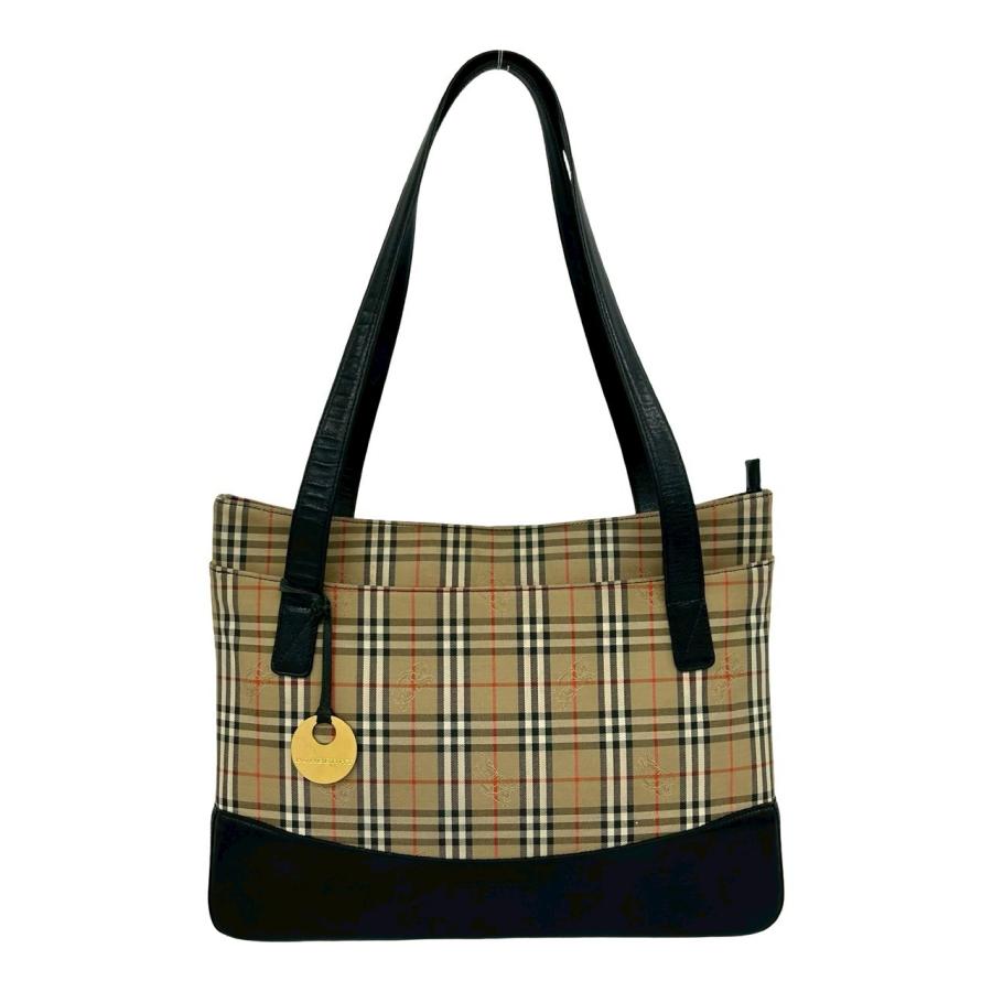 BURBERRY（バーバリー） 極 美品 ノバチェック キャンバス レザー