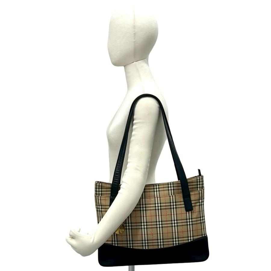 BURBERRY（バーバリー） 極 美品 ノバチェック キャンバス レザー