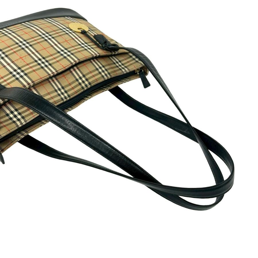 BURBERRY（バーバリー） 極 美品 ノバチェック キャンバス レザー