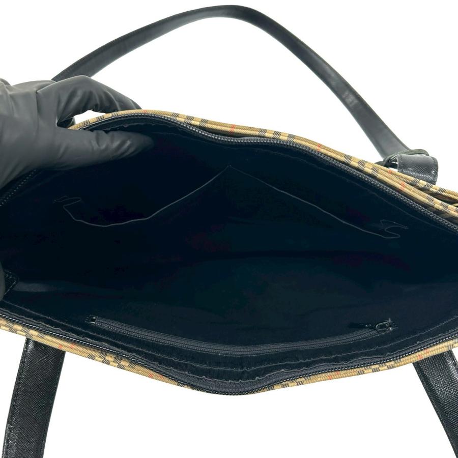 BURBERRY（バーバリー） 極 美品 ノバチェック キャンバス レザー