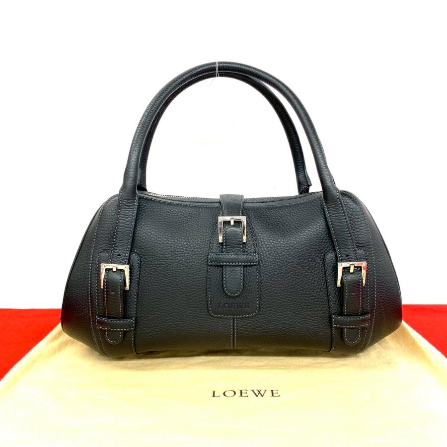 LOEWE（ロエベ） ほぼ未使用品 希少品 ロゴ 刻印 金具 レザー 本革