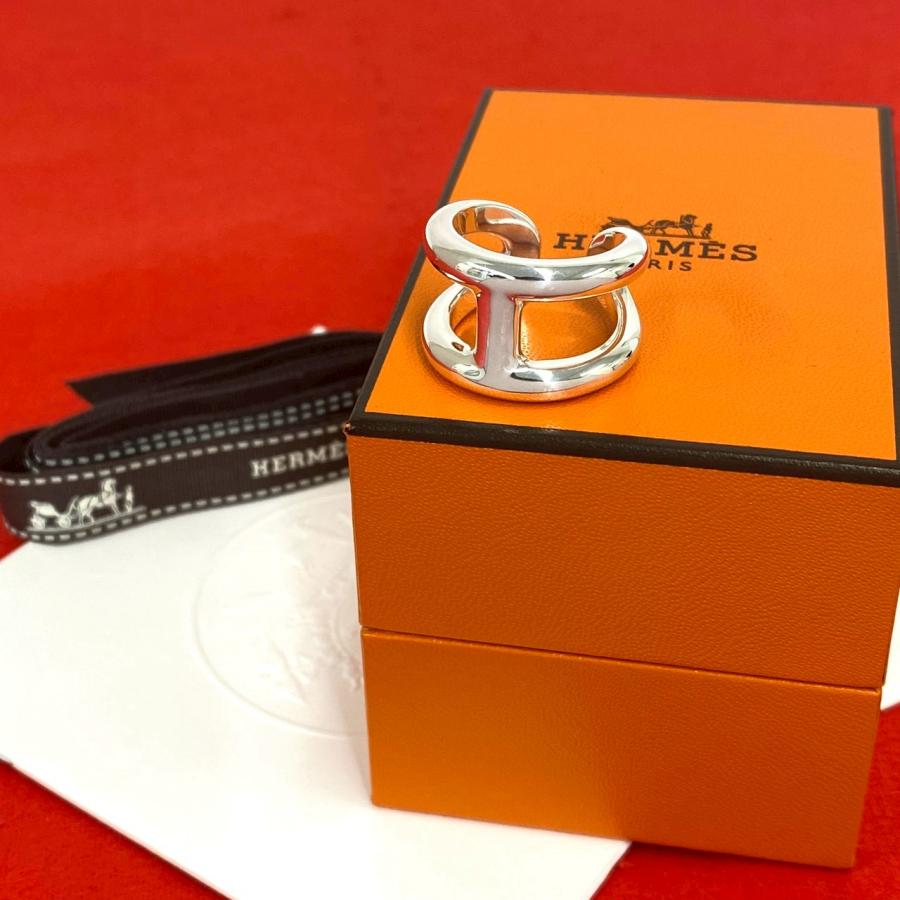 HERMES（エルメス） 極 美品 箱付き オスモズ GM シルバー925 リング
