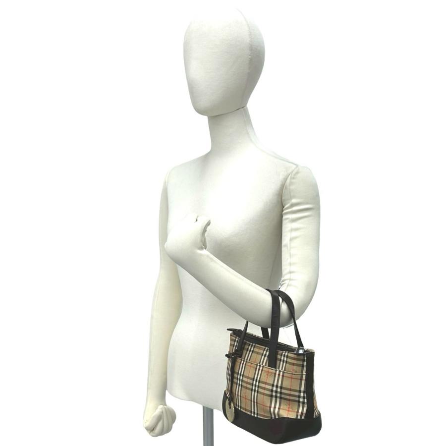 BURBERRY（バーバリー） 極 美品 ノバチェック 柄 キャンバス レザー