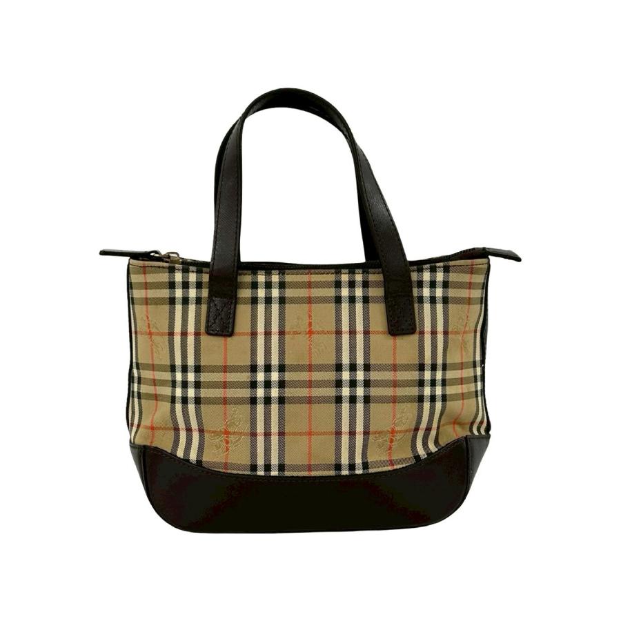 BURBERRY（バーバリー） 極 美品 ノバチェック 柄 キャンバス レザー
