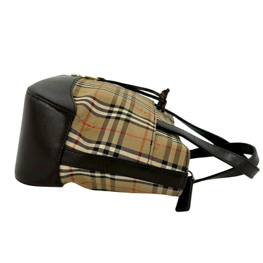 BURBERRY（バーバリー） 極 美品 ノバチェック 柄 キャンバス レザー