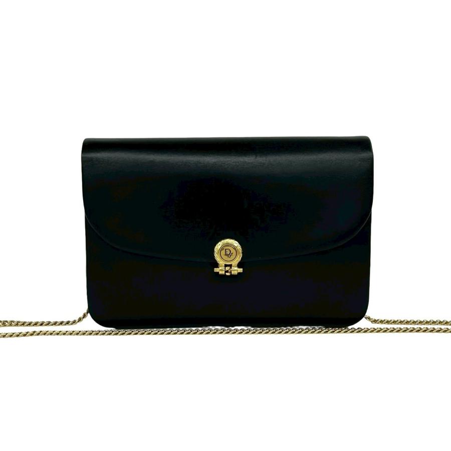 極 美品 Christian Dior ディオール ヴィンテージ CD ロゴ 金具 レザー