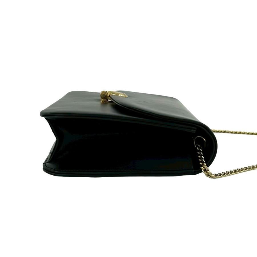 極 美品 Christian Dior ディオール ヴィンテージ CD ロゴ 金具 レザー